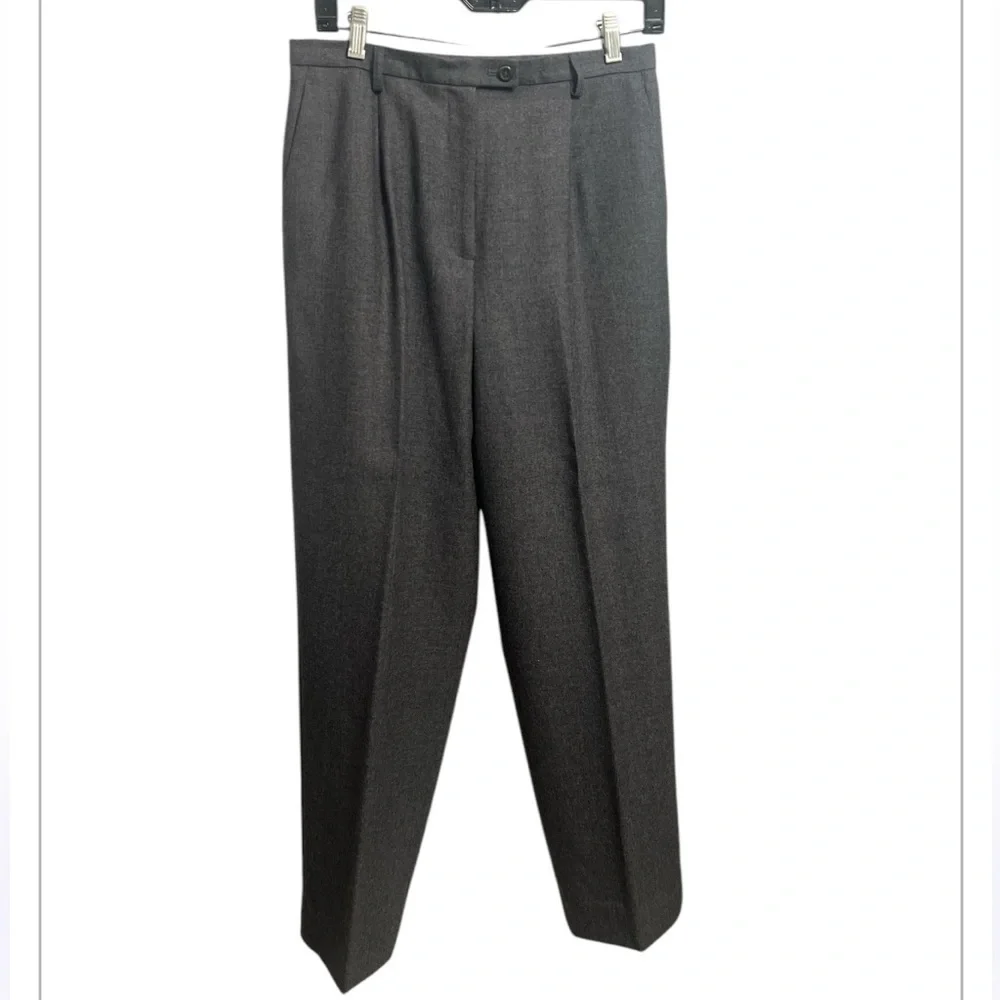 Pendleton 100% Virgin Wool Lined Gray Pants Size 10